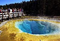 World & Travel: Morning glory spring, Yellowstone National Park, United States