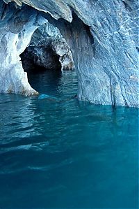 World & Travel: Marble caves, Lago General Carrera (Lago Buenos Aires), Patagonia, Chile, Argentina