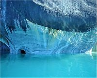 World & Travel: Marble caves, Lago General Carrera (Lago Buenos Aires), Patagonia, Chile, Argentina