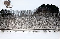 World & Travel: bird's-eye view of winter