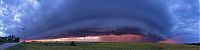 World & Travel: clouds formation before the storm