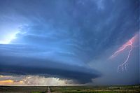 World & Travel: clouds formation before the storm