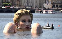 World & Travel: Die Badende by Oliver Voss, Binnenalster Lake, Hamburg, Germany