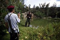 Rebels inside Muammar Muhammad al-Gaddafi villas, Libya