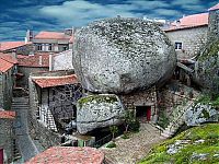 World & Travel: Monsanto village built among rocks, Portuguese Freguesia, Idanha-a-Nova, Portugal