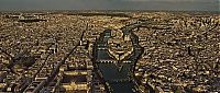 World & Travel: Bird's-eye view of Paris, France