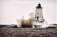 Trek.Today search results: lighthouse in waves