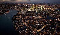 Trek.Today search results: Bird's-eye view of London at night, United Kingdom