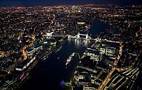 Trek.Today search results: Bird's-eye view of London at night, United Kingdom