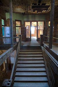 World & Travel: Abandoned high school, Goldfield, Nevada