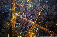 World & Travel: Bird's eye view of Shanghai, China