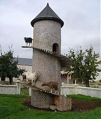 World & Travel: The Goat Tower, Fairview Wine and Cheese farm, Paarl winelands of South Africa