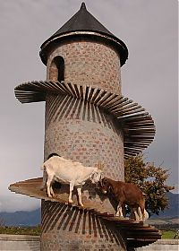 Trek.Today search results: The Goat Tower, Fairview Wine and Cheese farm, Paarl winelands of South Africa