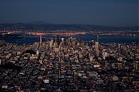 World & Travel: San Francisco at night, California, United States