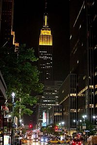 World & Travel: New York City at night, New York, United States