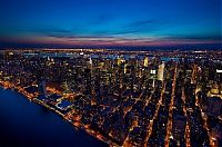 World & Travel: New York City at night, New York, United States