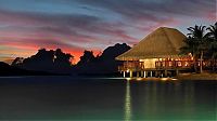 World & Travel: Four Seasons resort, Bora Bora, Society Islands, French Polynesia, Pacific Ocean