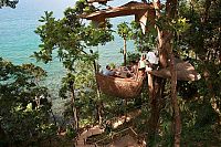 World & Travel: Tree pod dining, Soneva Kiri Resort, Thailand