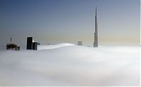 World & Travel: Dubai in the fog, United Arab Emirates