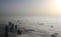 World & Travel: Dubai in the fog, United Arab Emirates