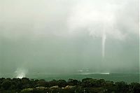 World & Travel: waterspout tornado