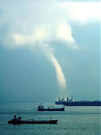 World & Travel: waterspout tornado