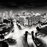 World & Travel: black and white night world cityscape photography