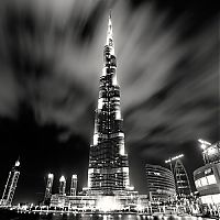 World & Travel: black and white night world cityscape photography