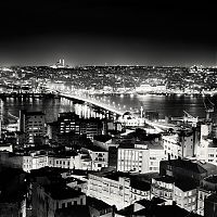 World & Travel: black and white night world cityscape photography