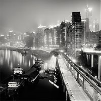 World & Travel: black and white night world cityscape photography
