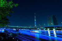 World & Travel: River of light with electronic LED fireflies, Sumida river, Tokyo