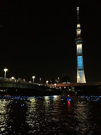 Trek.Today search results: River of light with electronic LED fireflies, Sumida river, Tokyo