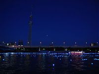 World & Travel: River of light with electronic LED fireflies, Sumida river, Tokyo