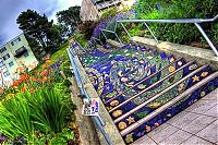 World & Travel: 16th Avenue Tiled Steps, San Francisco, California, United States