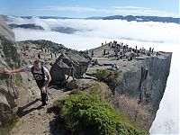 Trek.Today search results: Preikestolen, Hyvlatonnå, Preacher's Pulpit Rock, Lysefjorden, Forsand, Ryfylke, Norway