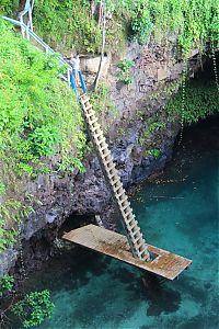 World & Travel: To Sua Ocean Trench, Lotofaga village, Upolu island, Samoa