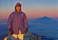 World & Travel: Phantom pyramid mountain, Mount Rocciamelone, Susa Valley, Italy