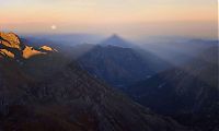 World & Travel: Phantom pyramid mountain, Mount Rocciamelone, Susa Valley, Italy