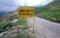 World & Travel: Leh–Manali Highway road signs, Jammu - Kashmir - Himachal Pradesh states, India