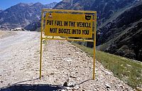 Trek.Today search results: Leh–Manali Highway road signs, Jammu - Kashmir - Himachal Pradesh states, India