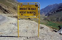 Trek.Today search results: Leh–Manali Highway road signs, Jammu - Kashmir - Himachal Pradesh states, India