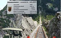 World & Travel: Gelmerbahn funicular railway, Handeck, Bern, Switzerland