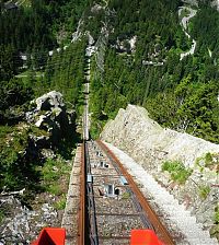 World & Travel: Gelmerbahn funicular railway, Handeck, Bern, Switzerland