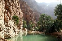 World & Travel: Wadi Shab geologic formations, Sur, Oman