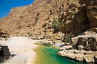 World & Travel: Wadi Shab geologic formations, Sur, Oman