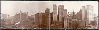 World & Travel: History: Panoramic black and white photos of New York City, 1902-1913, United States