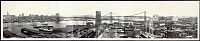 World & Travel: History: Panoramic black and white photos of New York City, 1902-1913, United States