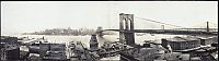 World & Travel: History: Panoramic black and white photos of New York City, 1902-1913, United States