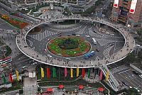 World & Travel: Lujiazui Pedestrian Bridge, Pudong district, Shanghai, China
