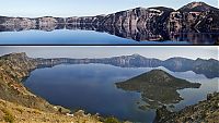 World & Travel: volcanic crater lake